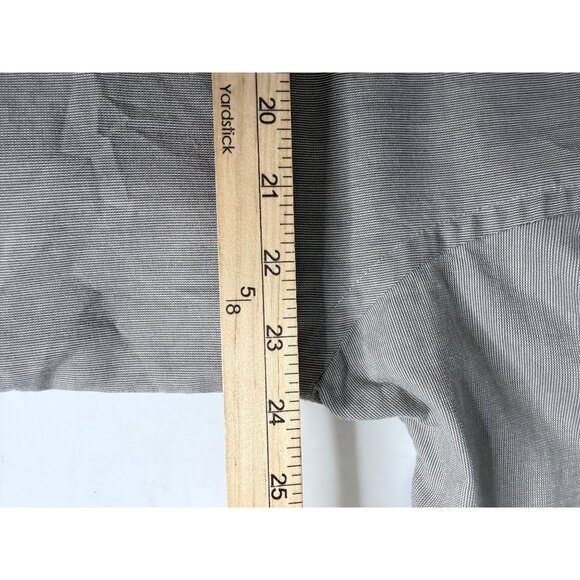 Banana Republic Button-Up Dress Shirt Mens L Gray Two-Ply Cotton Long Sleeve - Picture 8 of 11